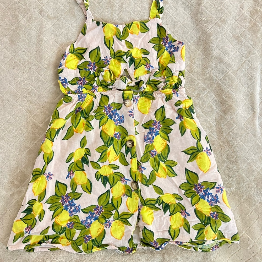 Zara Lemon Patterned Dress